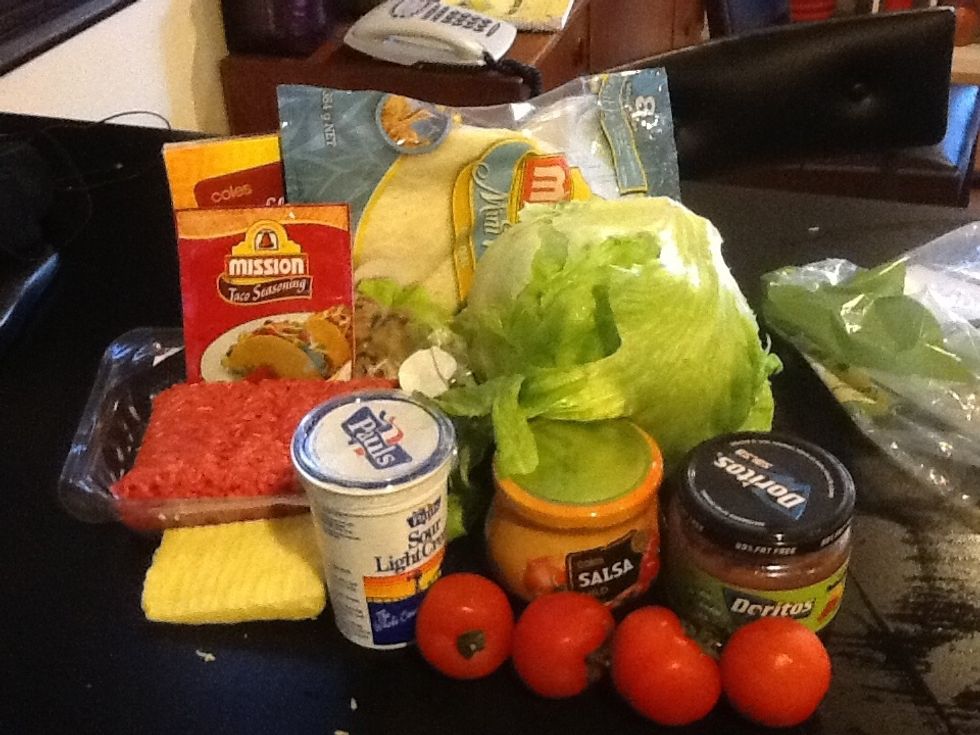 Get all the ingredients ready.