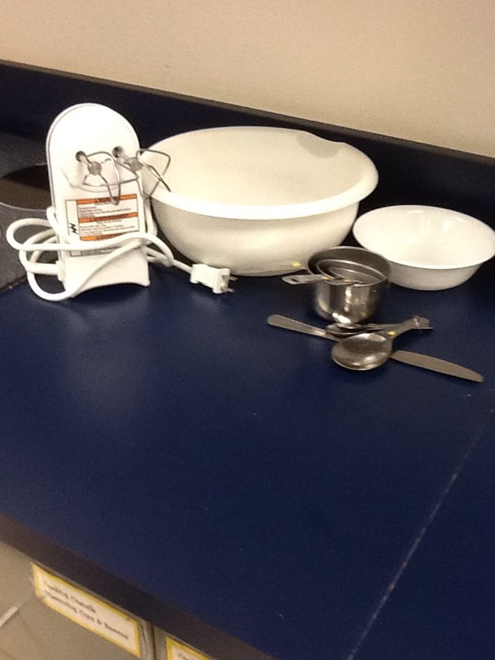 Get all utensils ready.