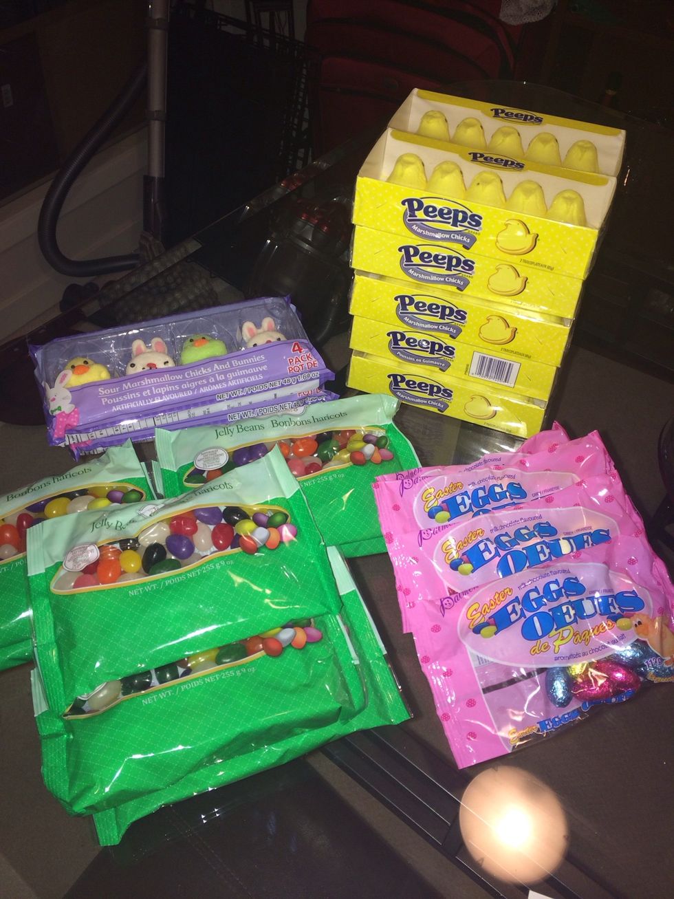 Get all your candy together! Any kind of candy will work!  Jelly beans, gumballs, ect. \ud83c\udf6d\ud83c\udf6c\ud83c\udf61\ud83c\udf65