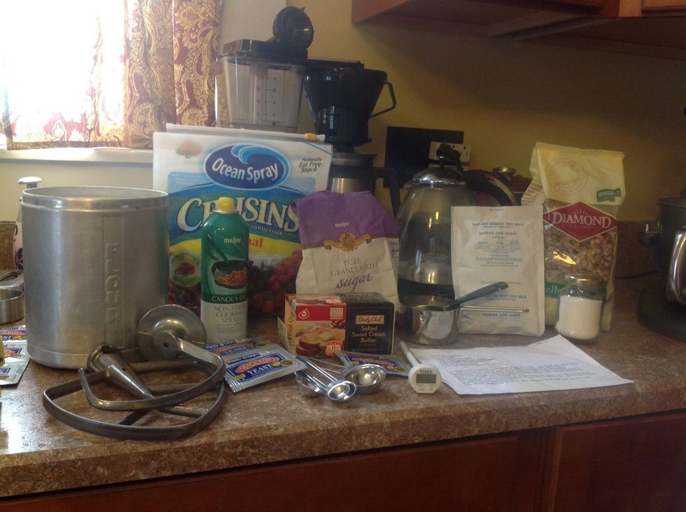 Get all your ingredients and tools together