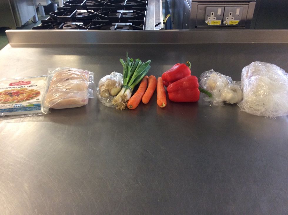 Get all your ingredients ready