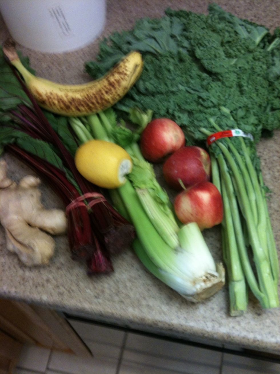 Get all your veggies together!