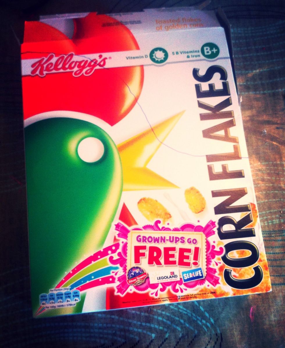 Get an old cereal box and measure half way up on the right side then draw a curved line from half way up to the left side, make sure it's equal on both sides