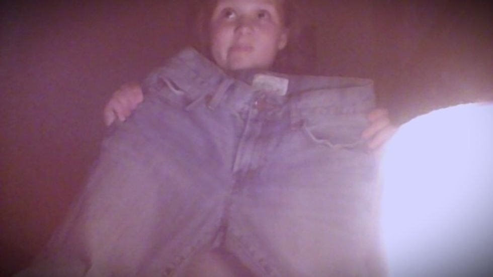 get an old pair of pants.. not your favorite ones because you will be cutting them