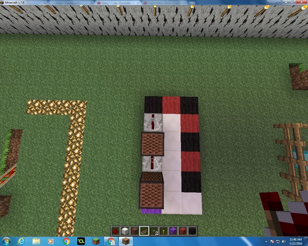 Get another Repeater, place it in front of the Note Block and bring it to 2 ticks (Right click it once).