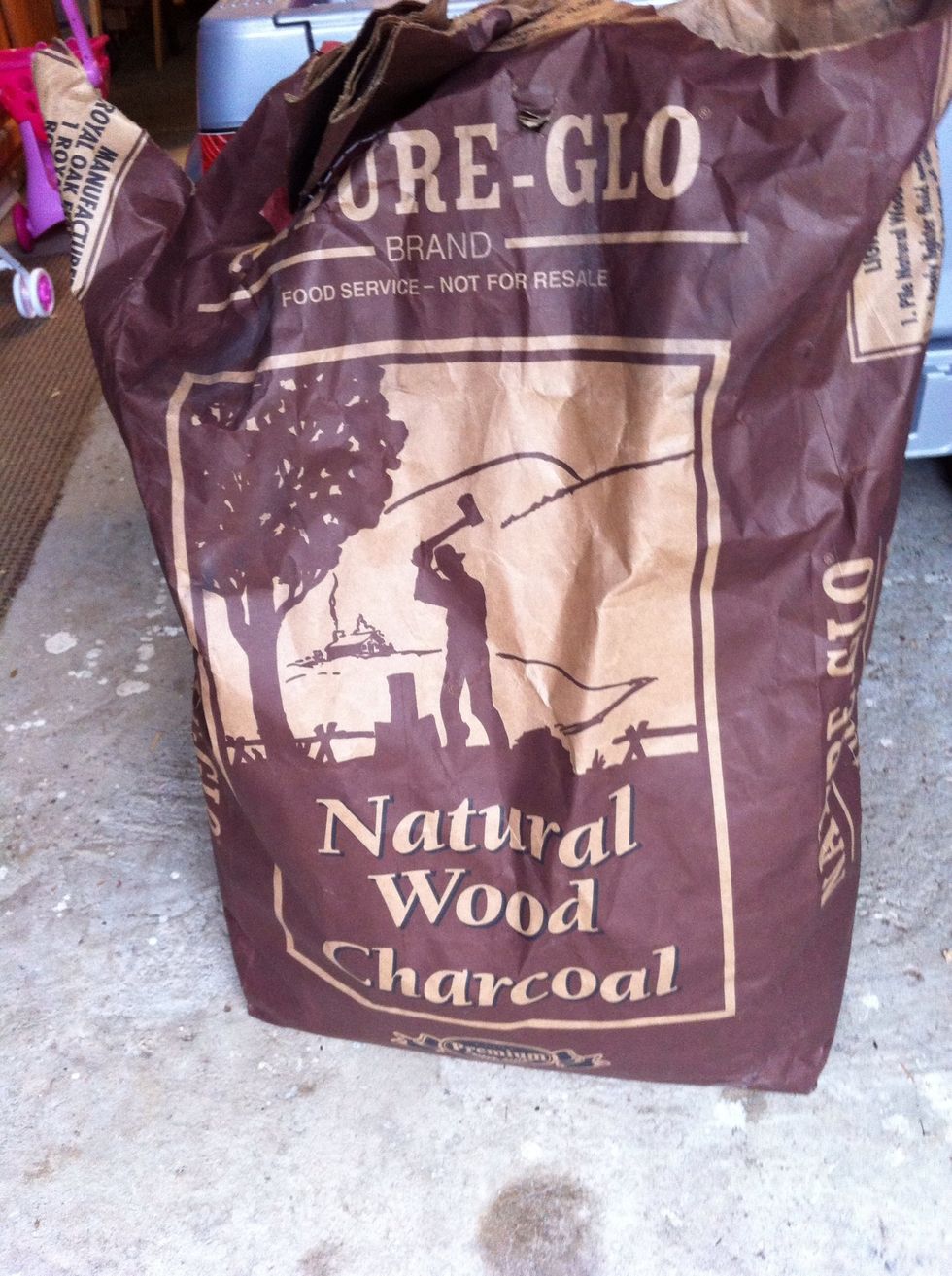 Get charcoal for the grill.