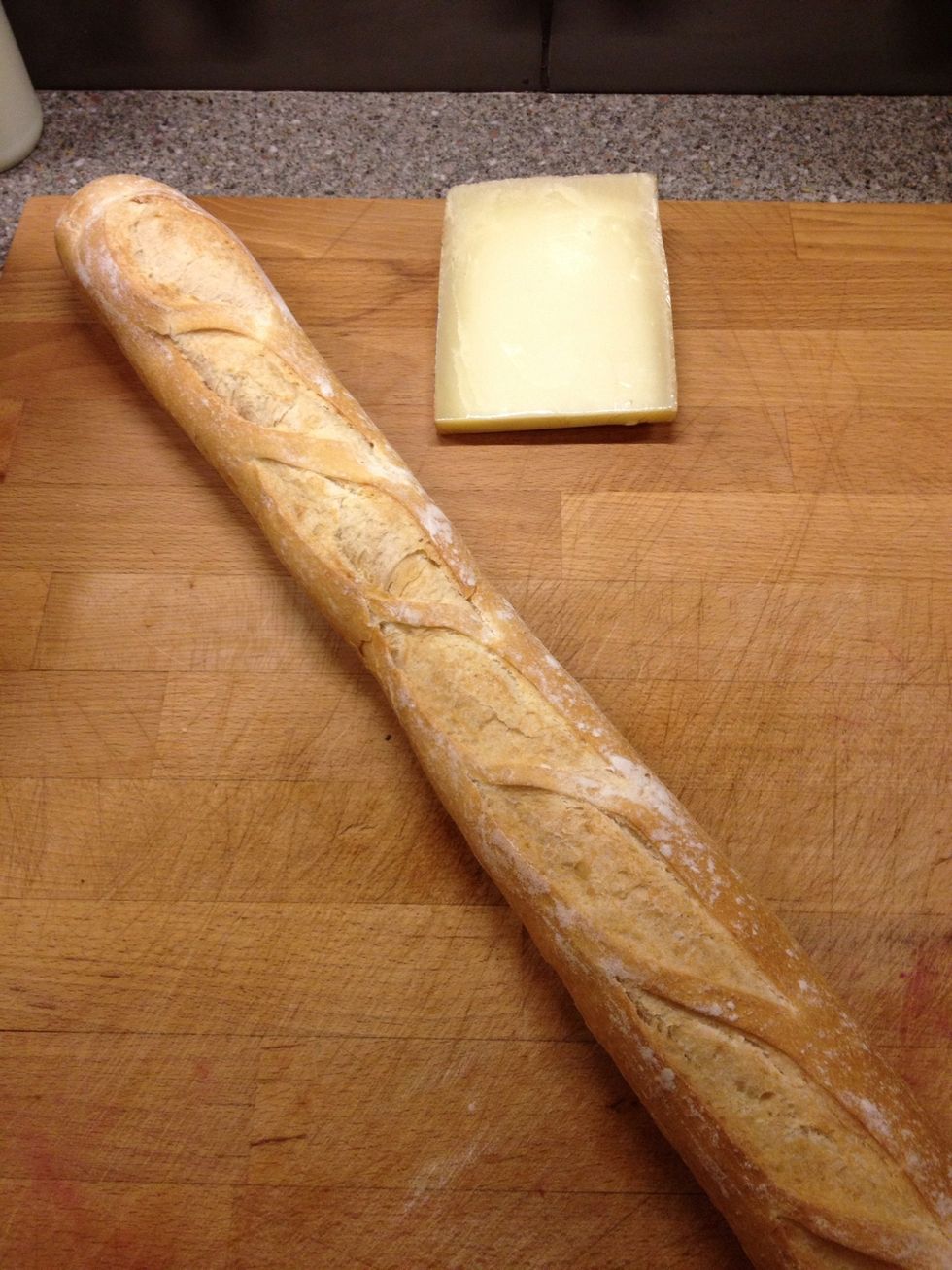 Get cheese and French stick