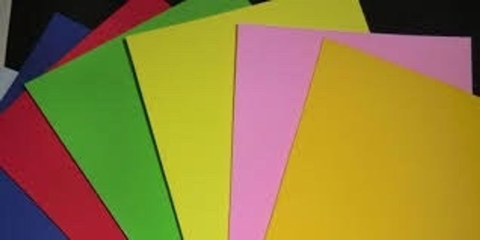 Get colored paper