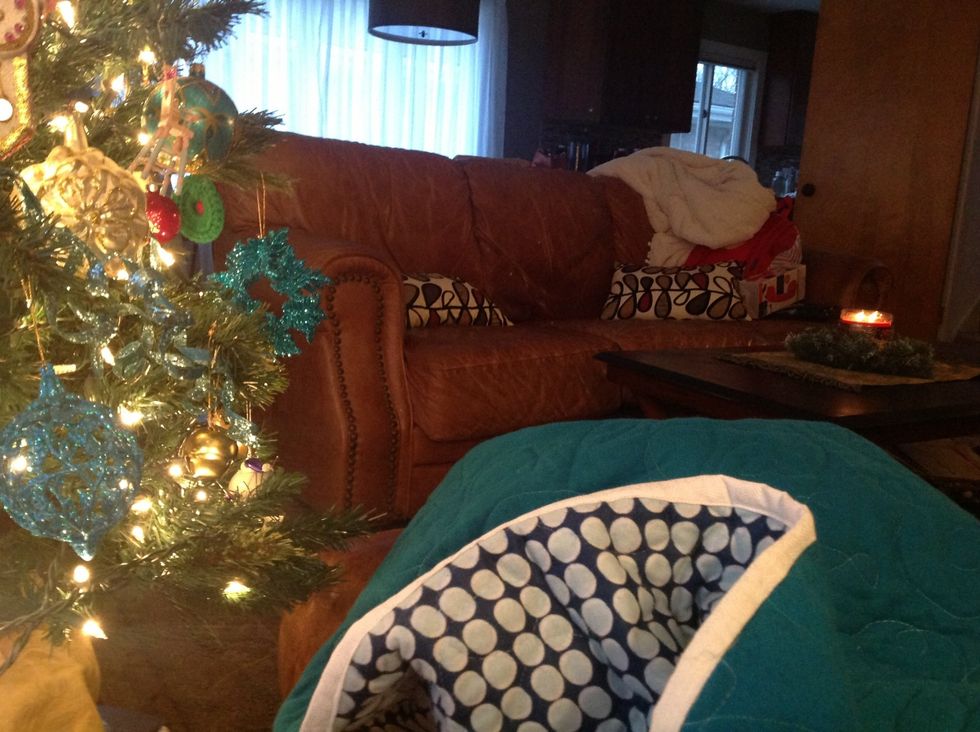Get comfy with your quilt, put your feet up and relax.
