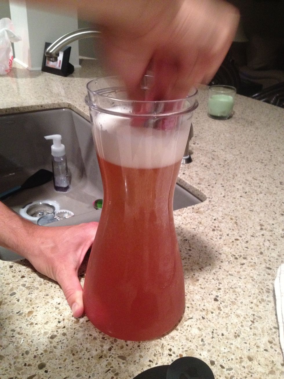 Get everything good and mixed.