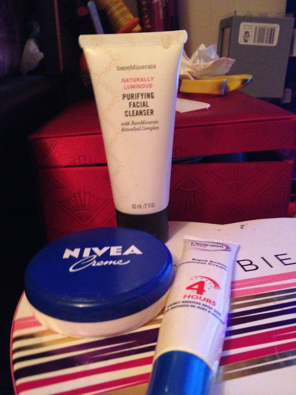 Get facial wash , spot cream, face cream