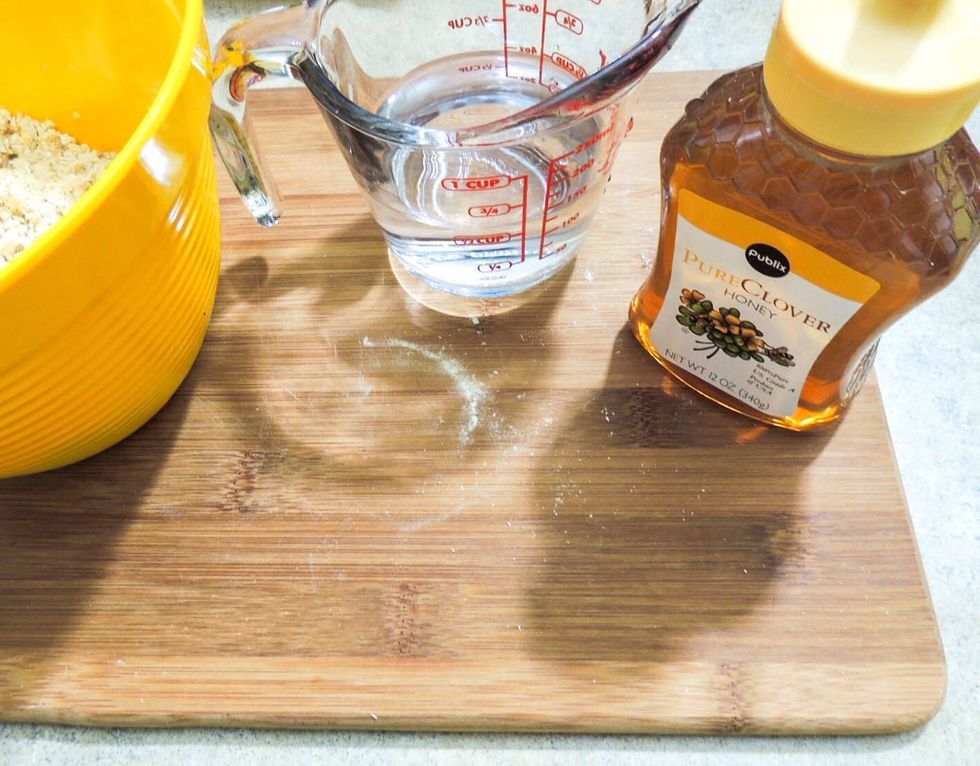 Get filtered fresh water and honey