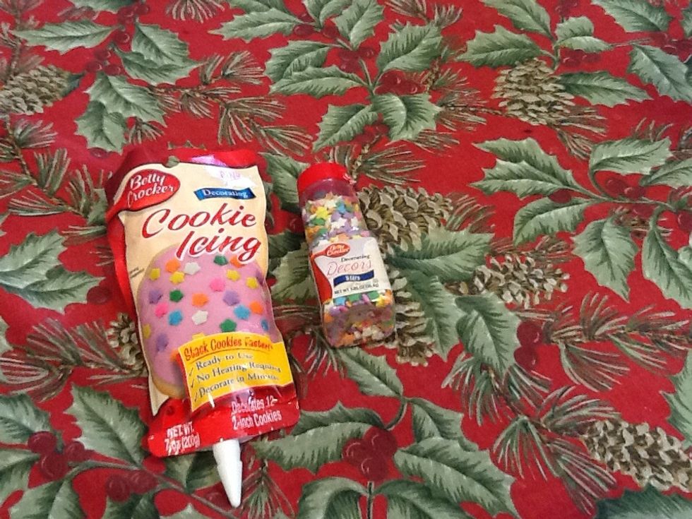 Get icing and sprinkles ready