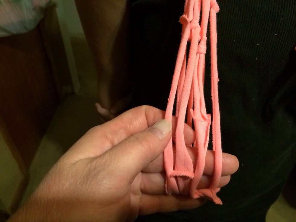 Get in loops on one side.