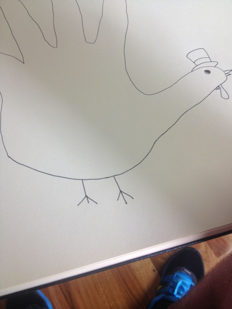 Get jiggy and add some legs and feet.