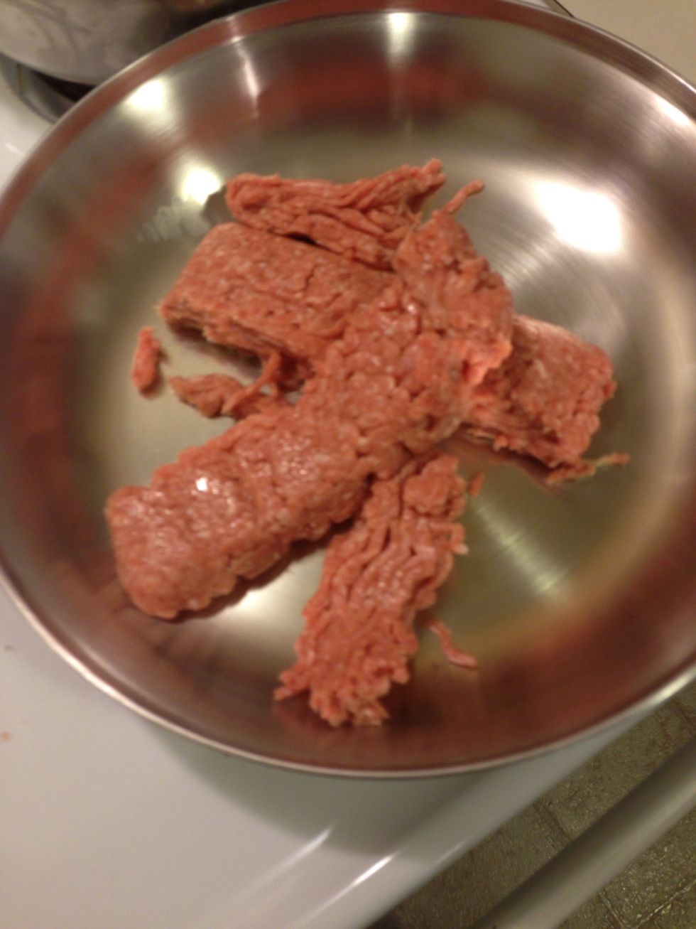 Get meat browning! Again I used turkey!