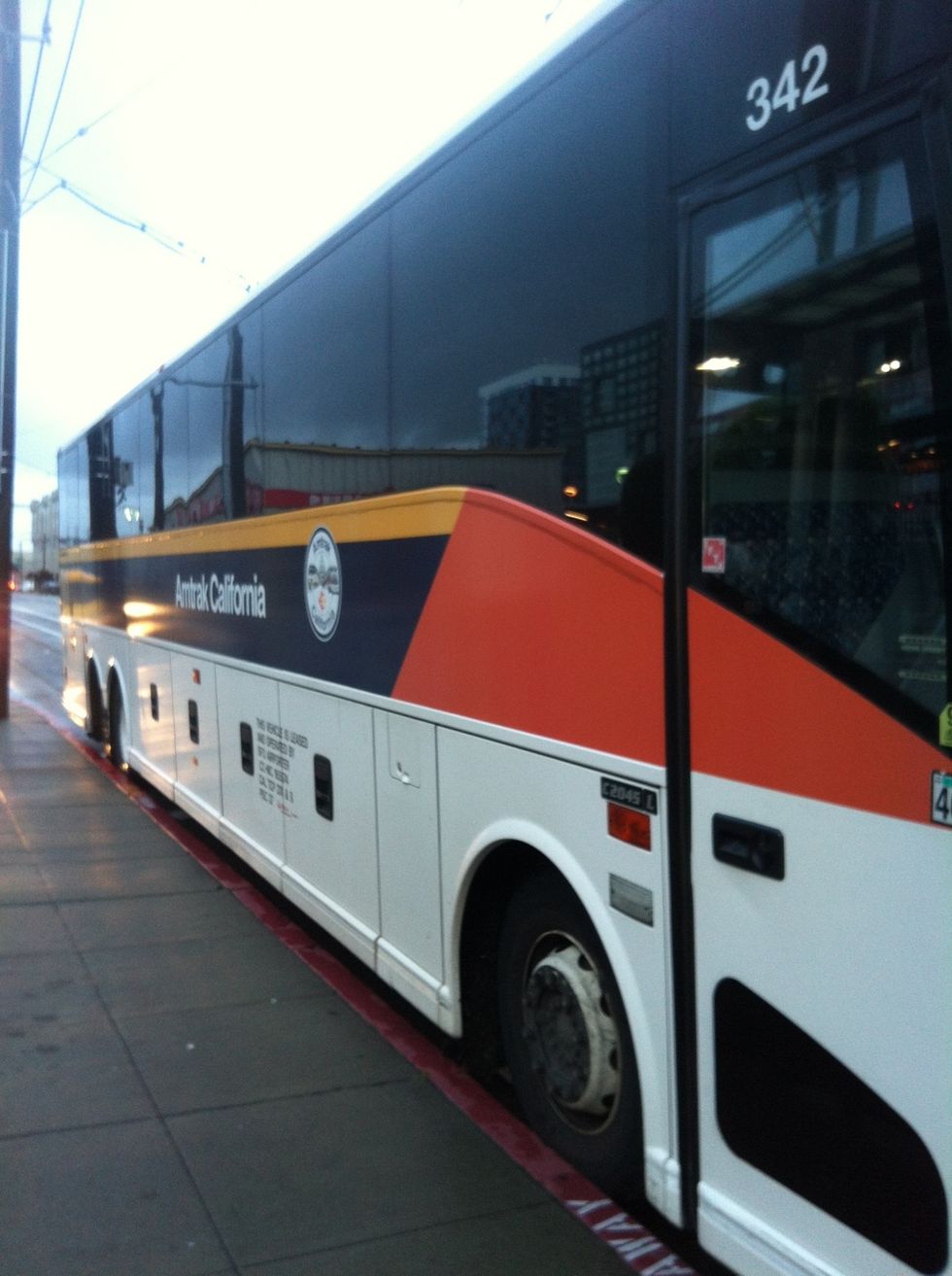 Get on Amtrak Bus to Emeryville