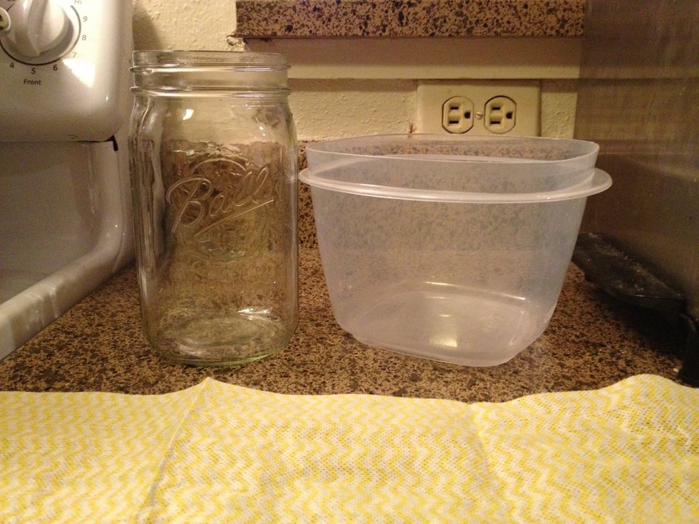 Get one glass jar to put the peels in & another container for the peeled oranges. I prep my oranges on a weekly basis; I eat one or two a day.