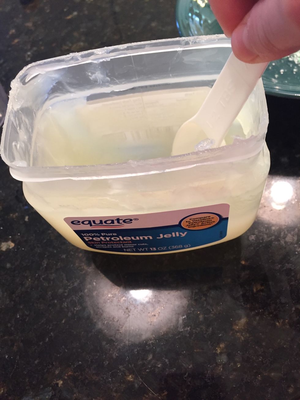 Get one tablespoon of petroleum jelly