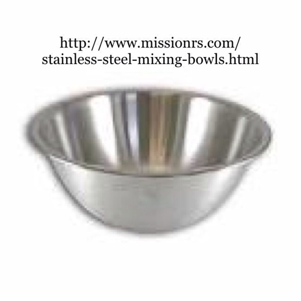Get out a mixing bowl of medium to large size.