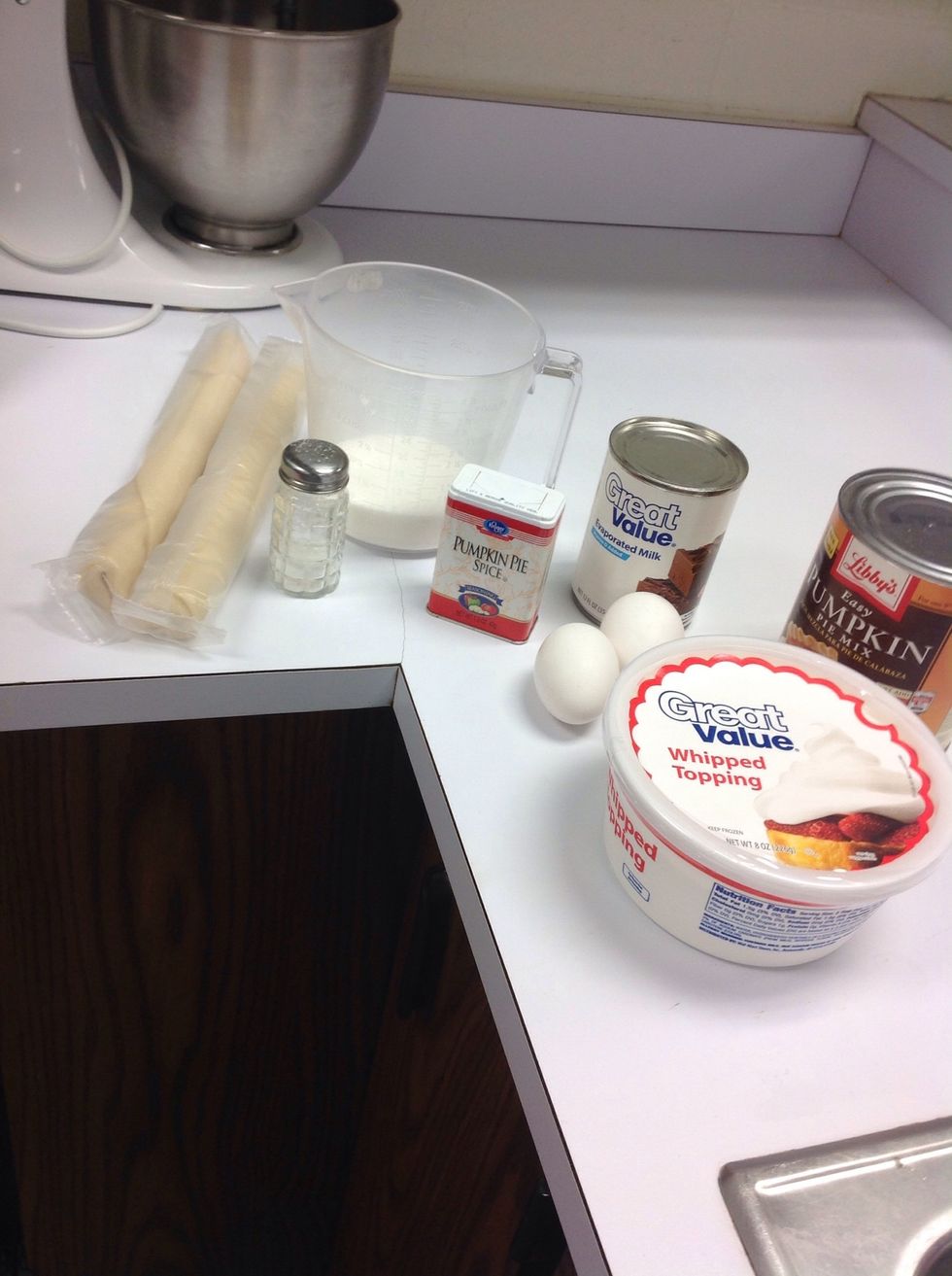 Get out all ingredients