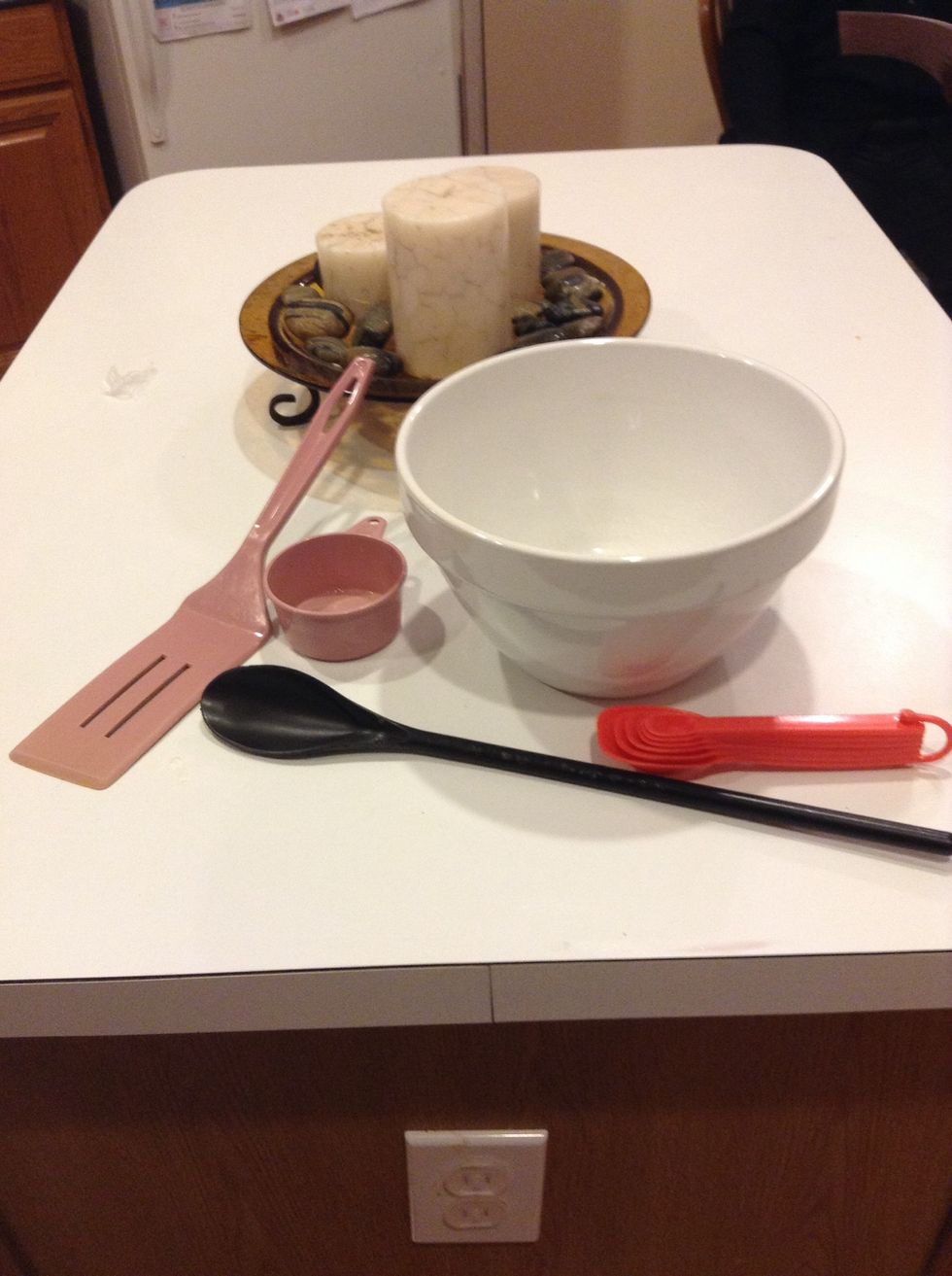 Get out all of your utensils.