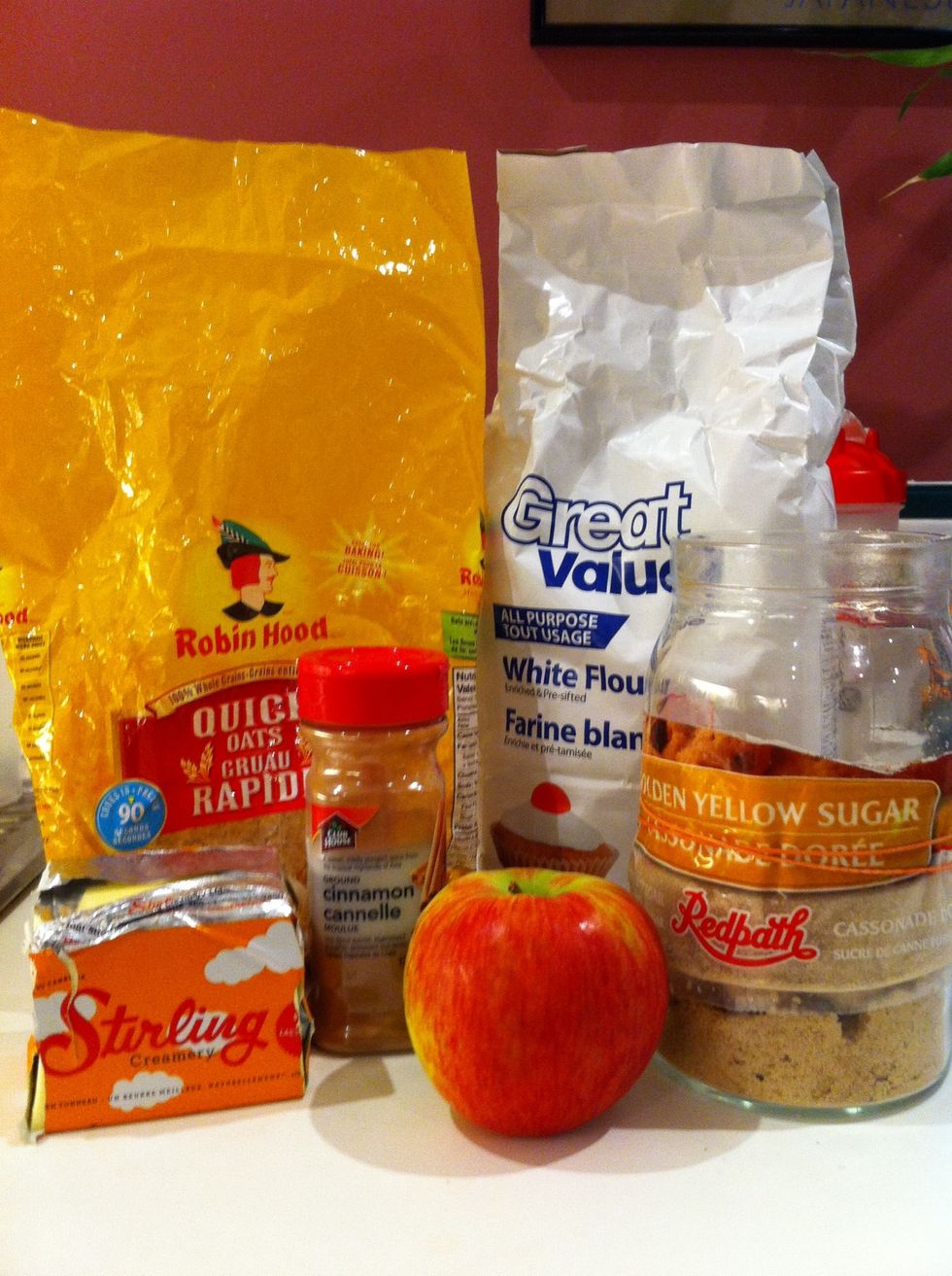 Get out all your ingredients