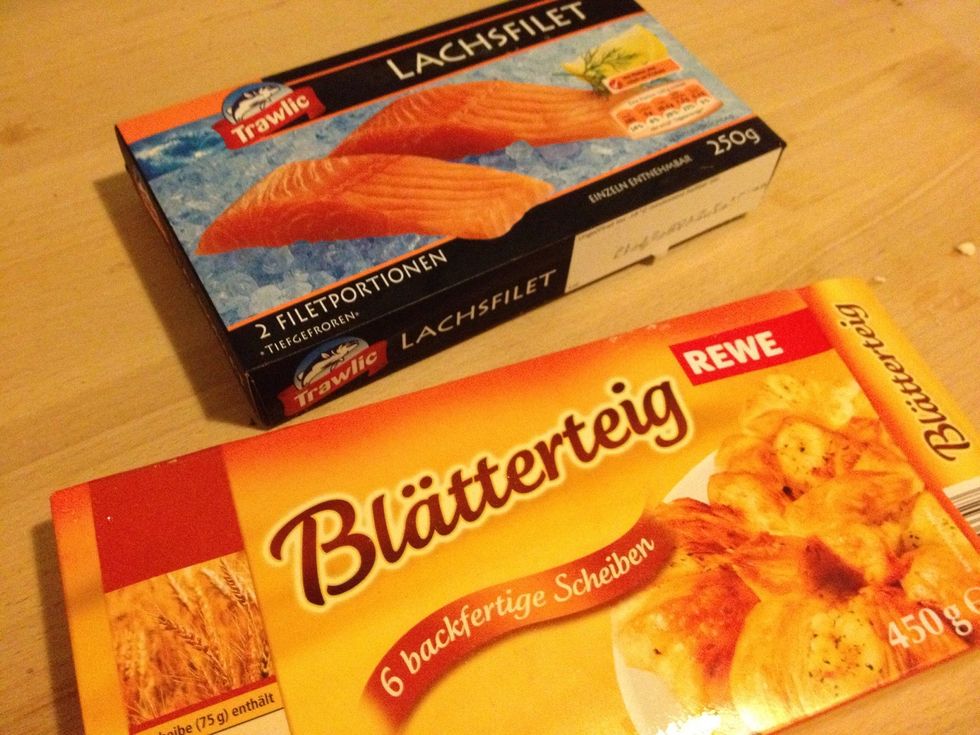 Get out the puff pastry sheets and let them thaw if frozen.