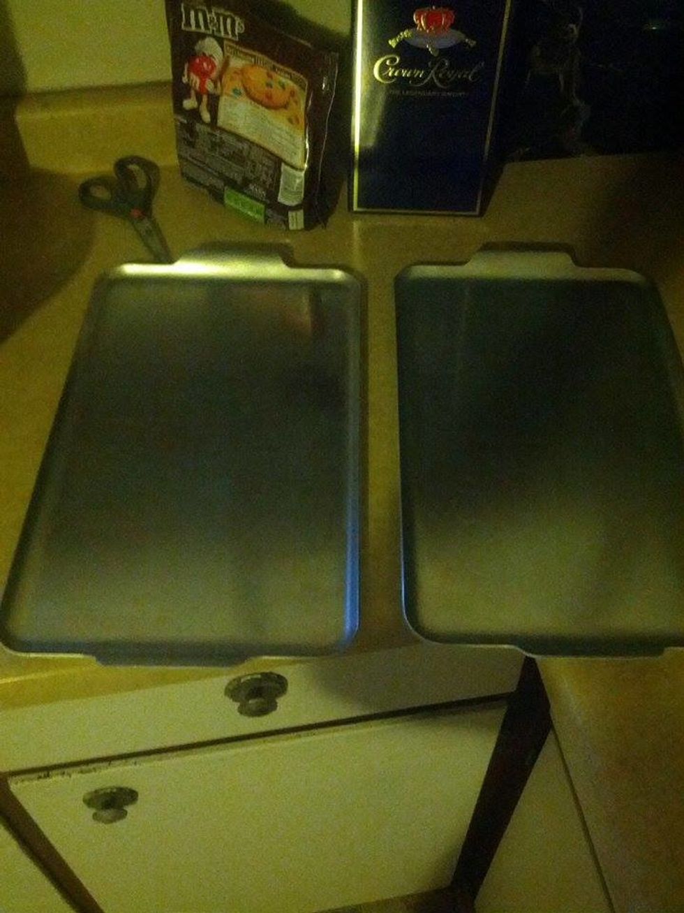 Get out two non-greased pans.
