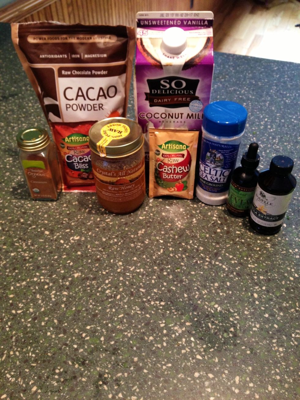 Get out your Ingredients to turn your veggie juice into an indulgent treat! \u2764\ud83c\udf6b (Feel free to add or leave out what you'd like)