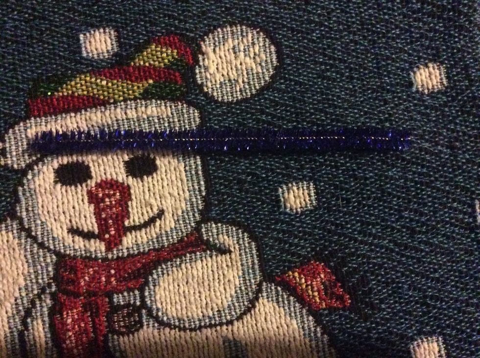 Get pipe cleaner and cut it about 1 1/2-2 inches and get pom pom