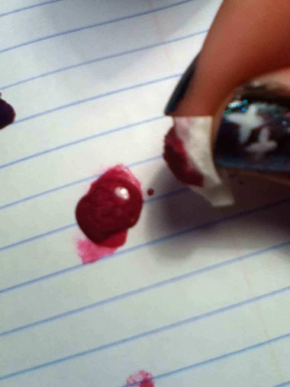 Get ready to blot on your sparkly pink!