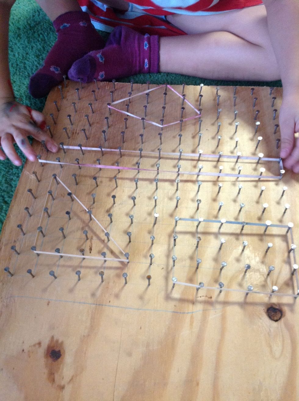 get some rubber bands and get crazy with the shape making.