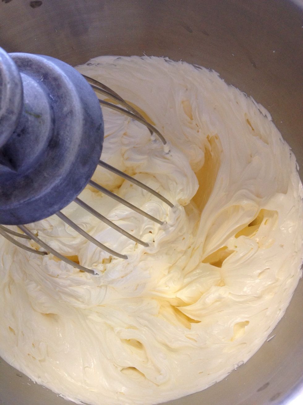 Get some softened butter and whisk the bejesus out of it until it is nearly white