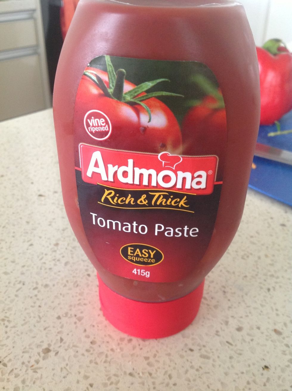 Get some tomato paste. We use this kind