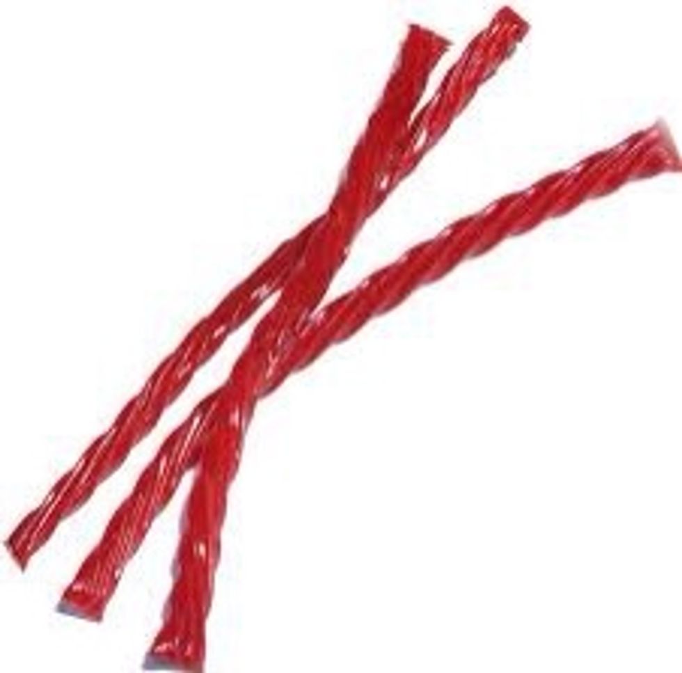 How to make a twizzler into a straw. B+C Guides