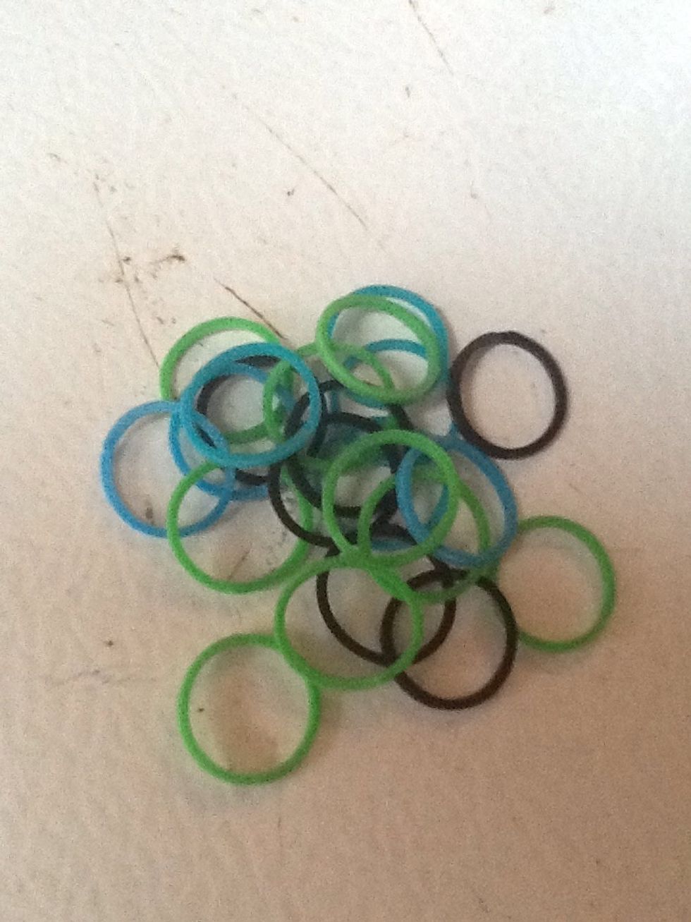 Get the color of bands you want and it has to be at least three colors