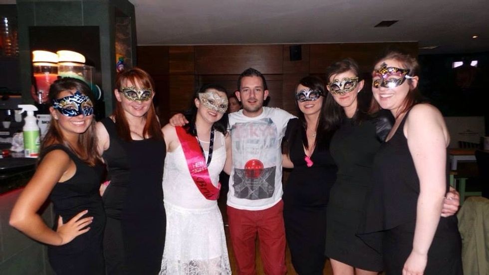 Get the cousin who owns the bar to organise an amazing meal and cocktails