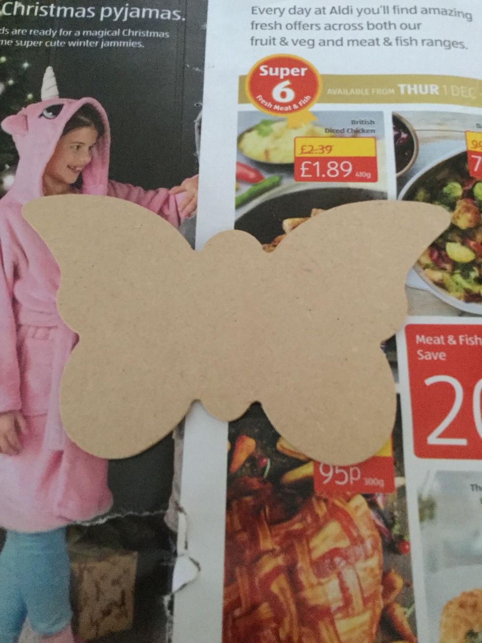 Get the decopatch butterfly or template