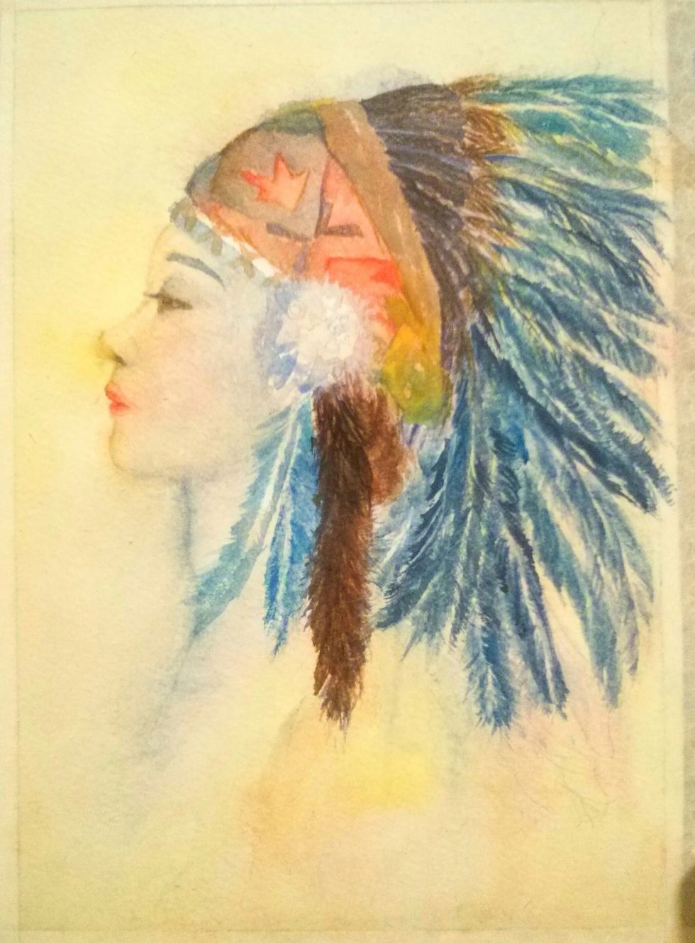 get the detail done. this is the step that really need to be careful. please do control the water in your brush.