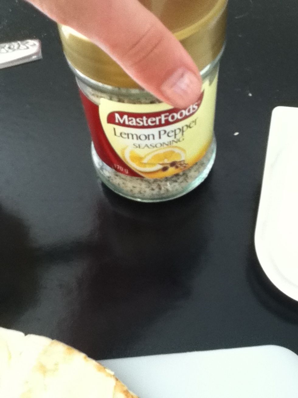 Get the lemon and black pepper