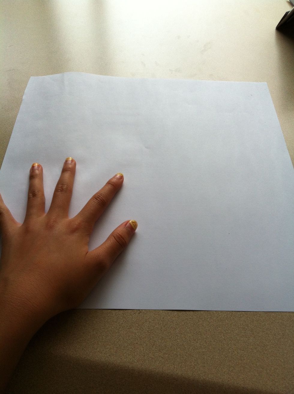 Get the piece of paper you want to rip