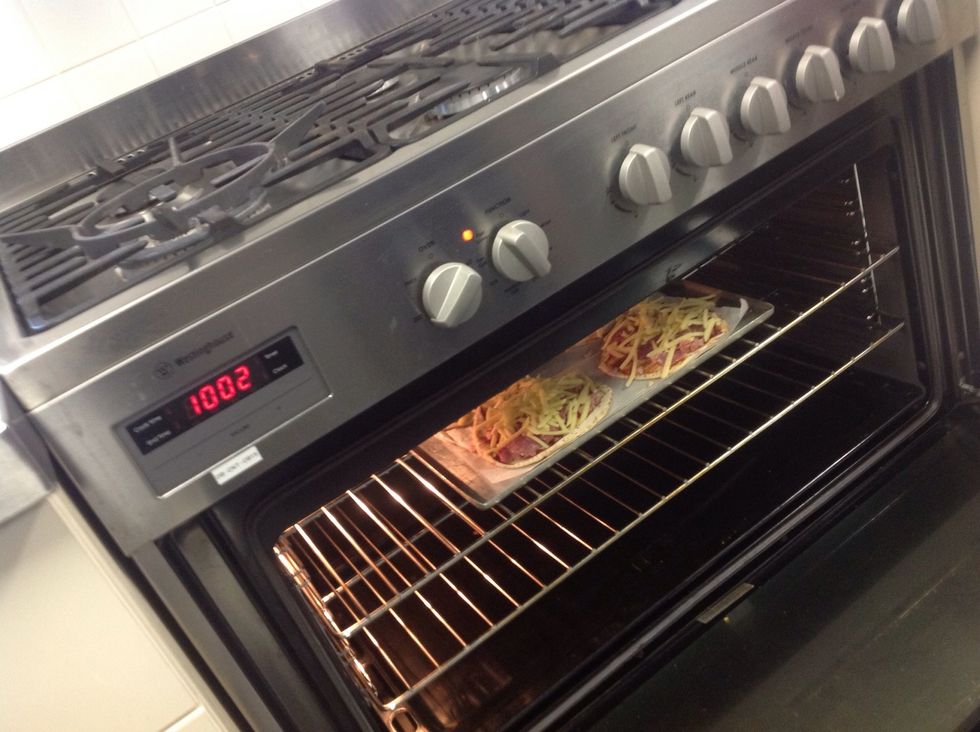 Get the pizza's out of the oven