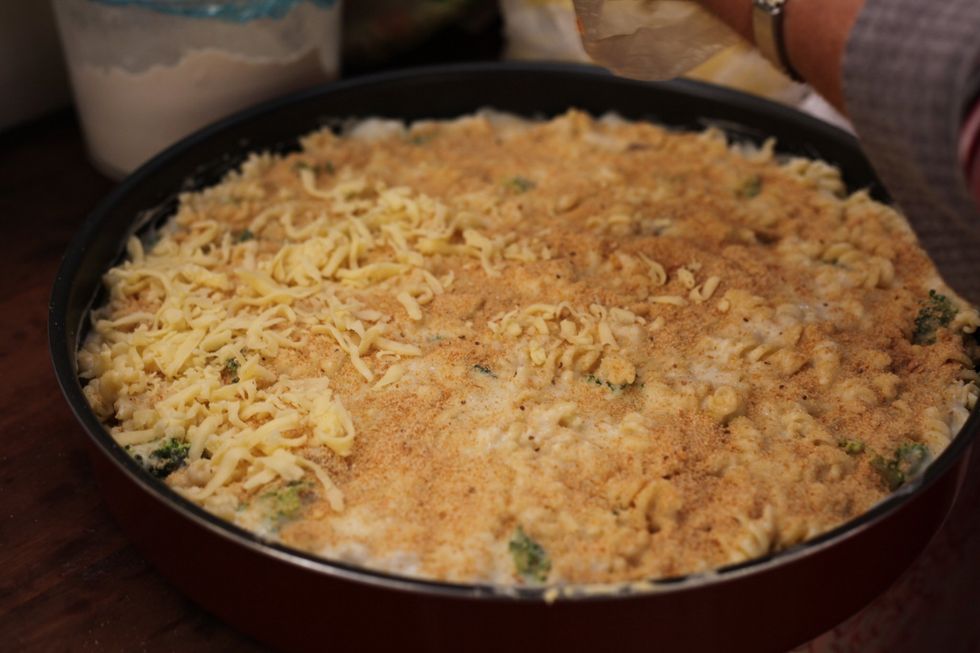 Get the tasteless good ole mozzarella cheese and do the same. Looking back, I would have used the left over Swiss cheese from my previous gourmet pie guide. Let's face it mozzarella is bland.