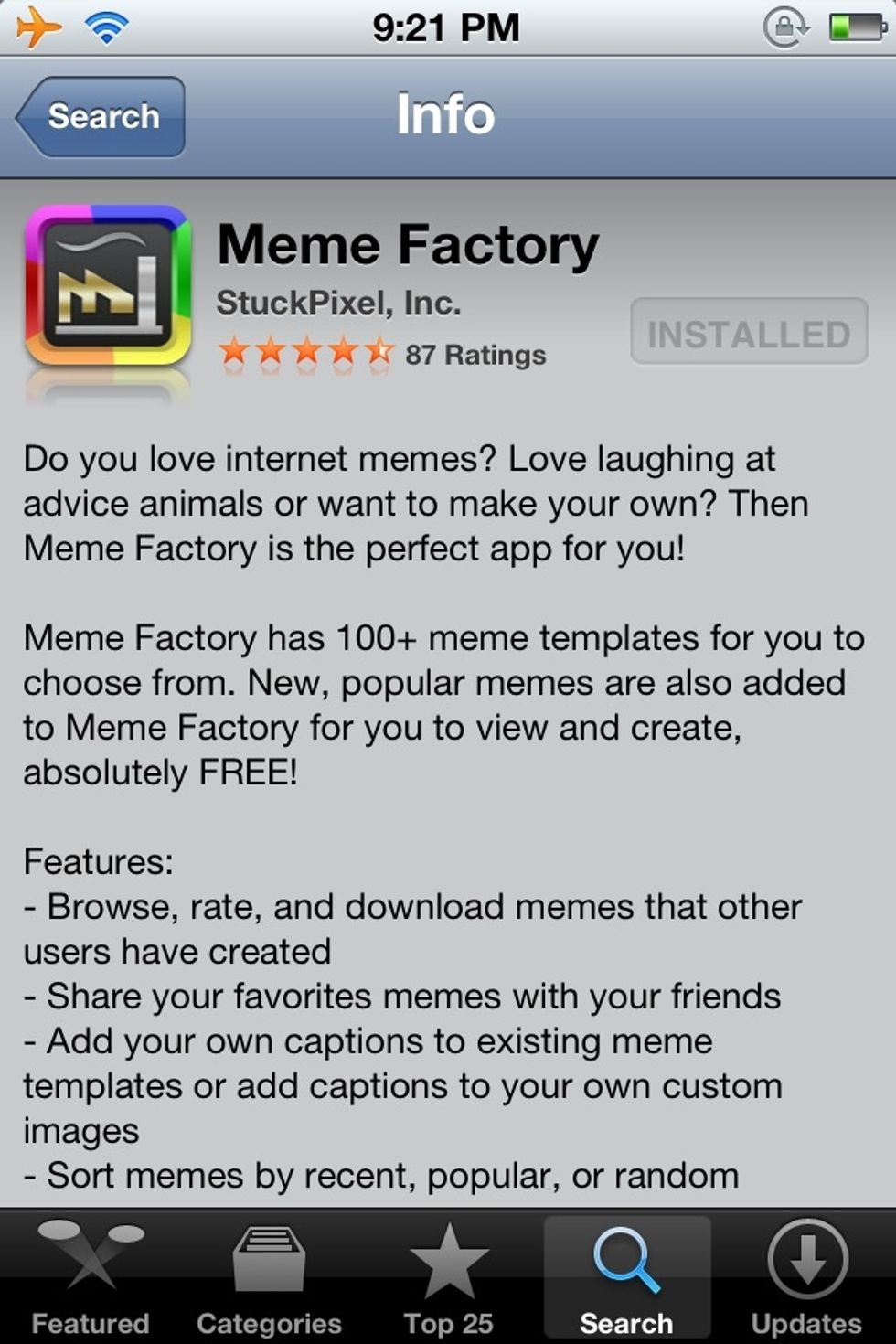 Get the this app. It is free and great.