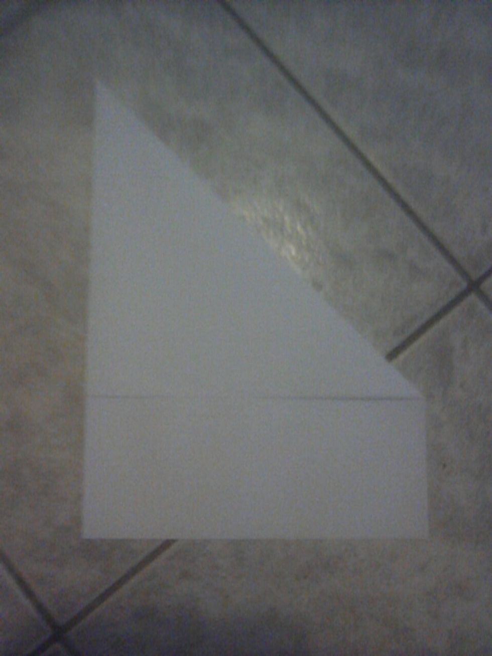 Get The Top Right Corner Fold It Down To The Bottom