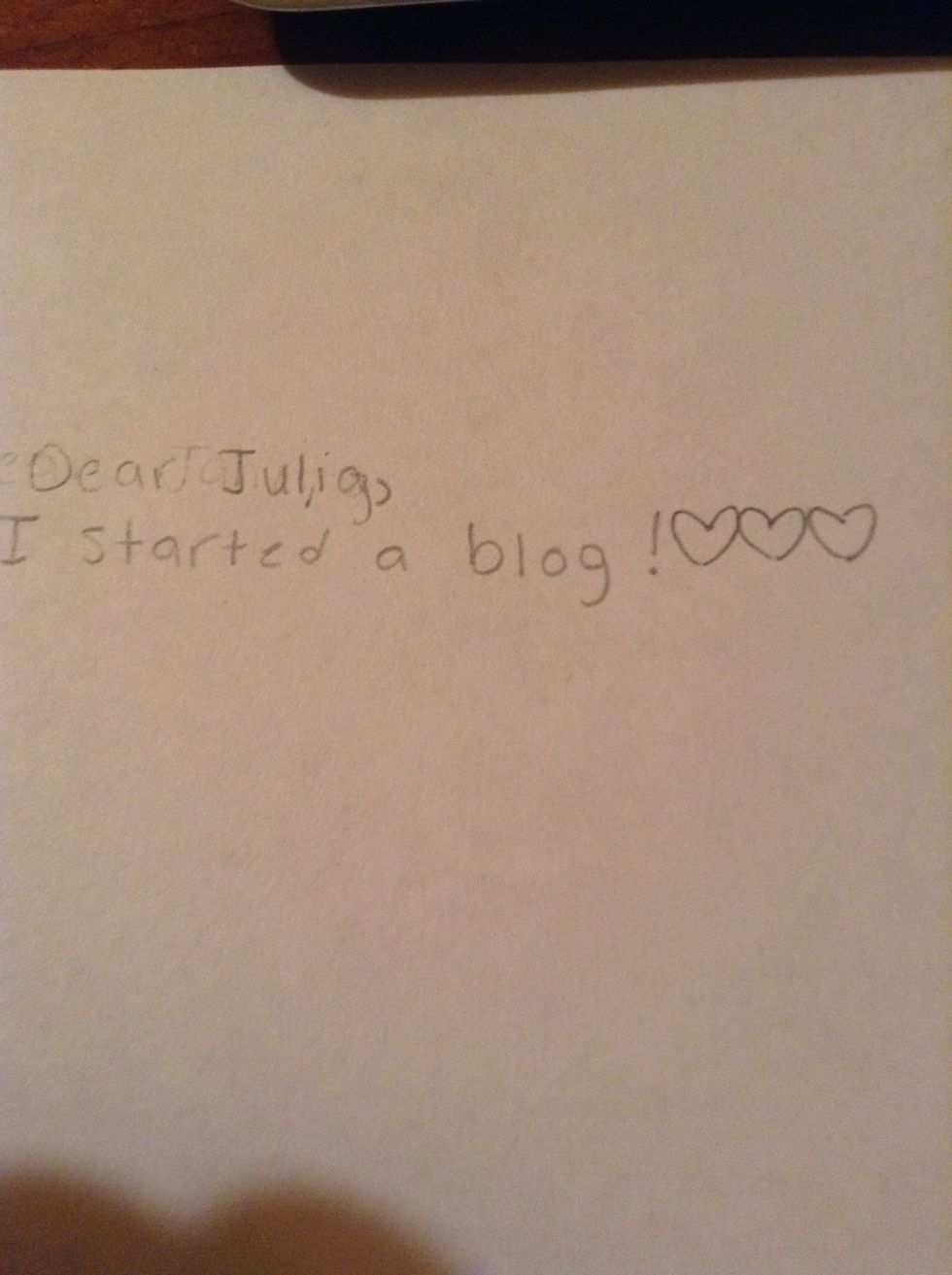 Get the word out! Write letters, send emails and texts, tell your friends, whatever works for you! You want your blog to become popular and you can't do that if you never tell anyone about it!