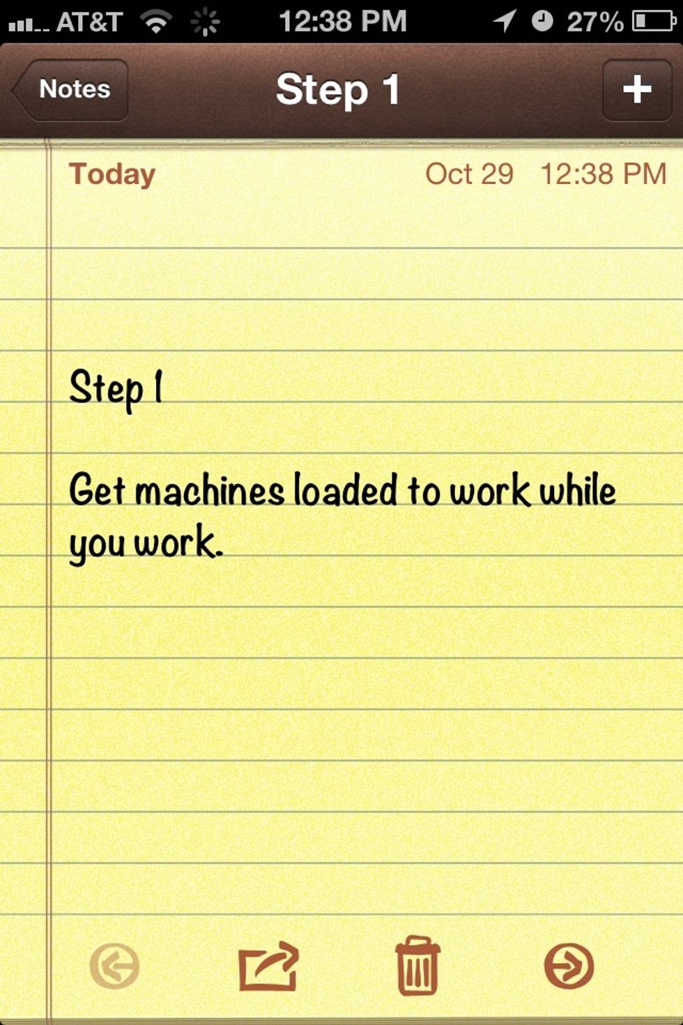 Get those machines working first.