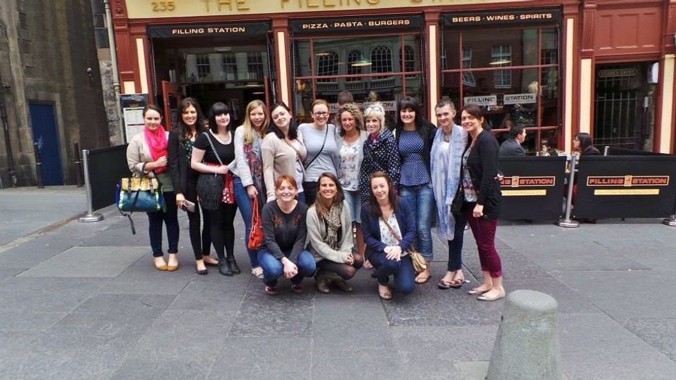 Get together all your amazing friends and family in said location :)