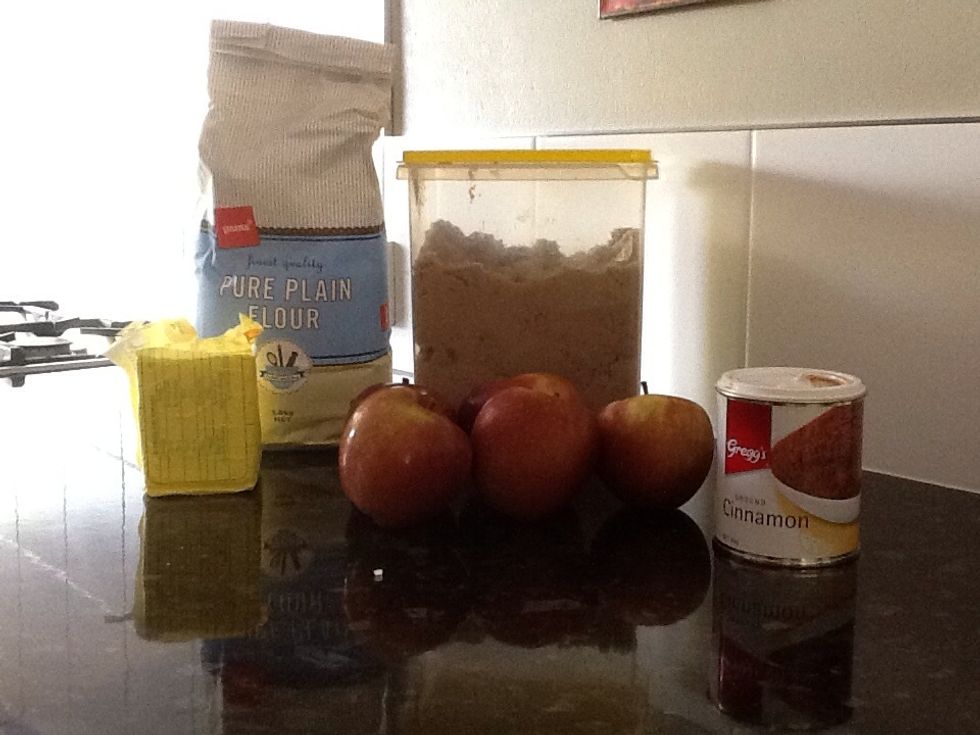 Get together your ingredients. And preheat oven to 180-200 degrees .